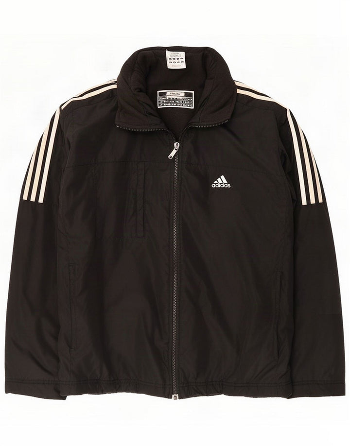 Męska kurtka wiatrówka Adidas UK 40, duża, czarna, poliamidowa
