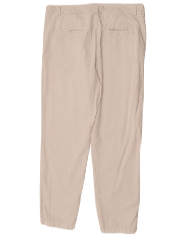 Marks & Spencer Damskie proste spodnie chino UK 14 duże W34 L29 białe