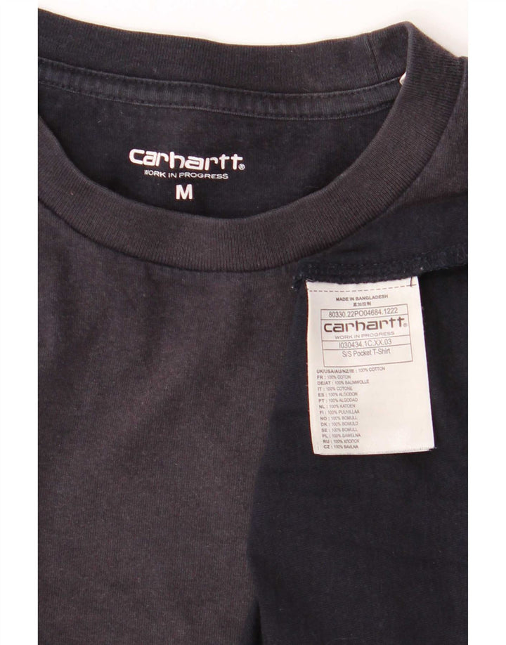T-shirt męski Carhartt, średni, granatowy, bawełniany