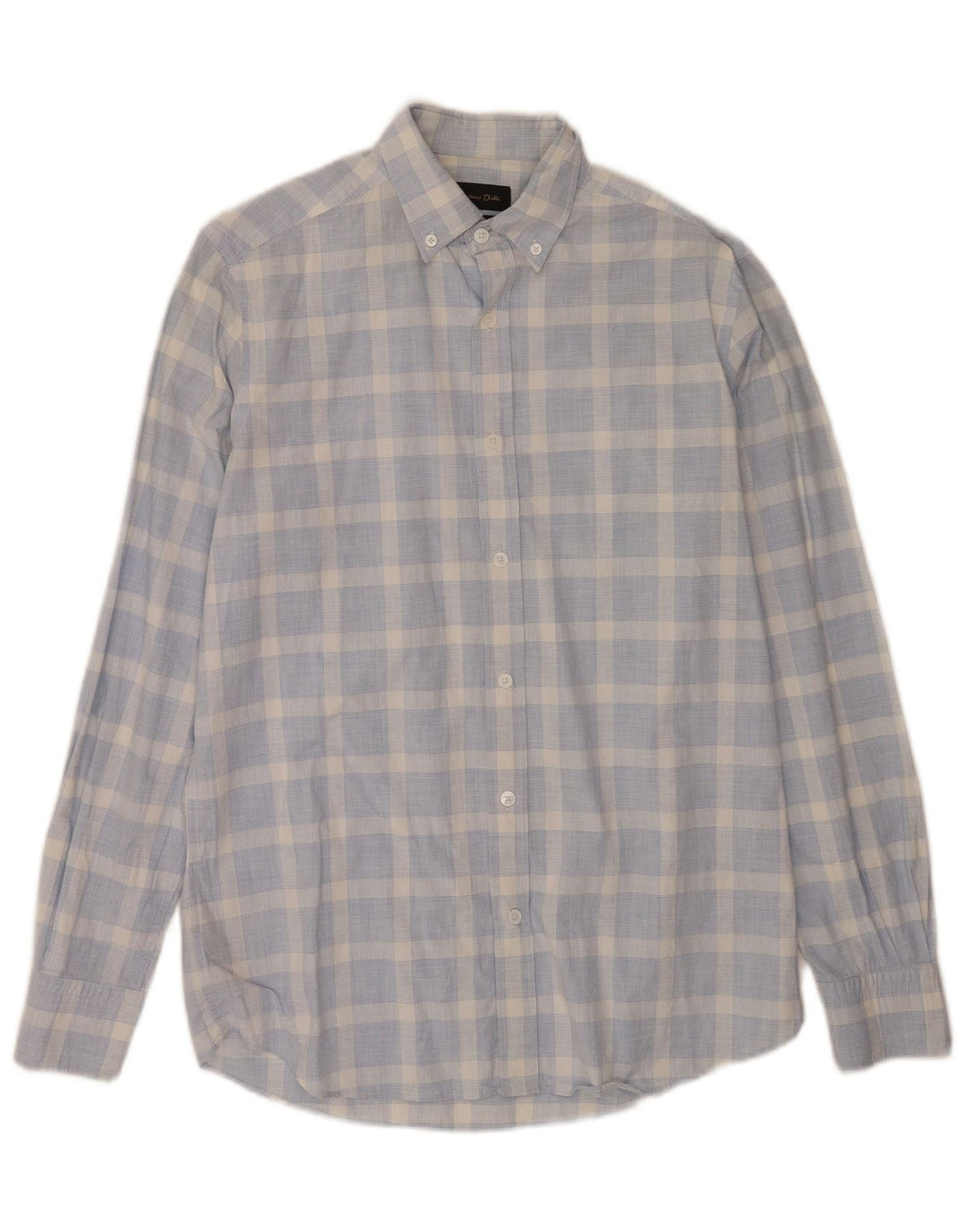 Koszula męska Massimo Dutti, bawełniana w średnią niebieską kratkę