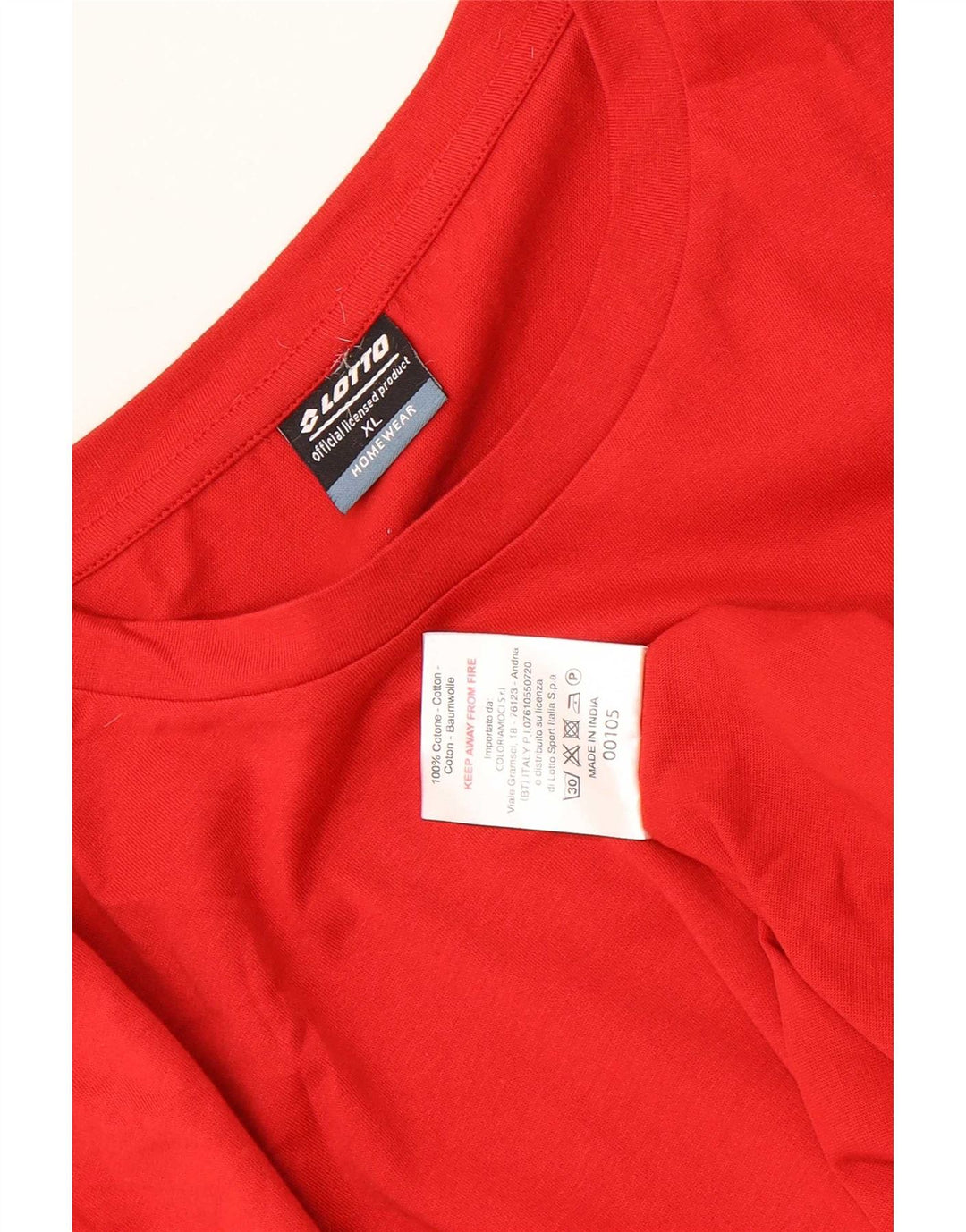 T-shirt męski Lotto Top XL, czerwony, bawełniany