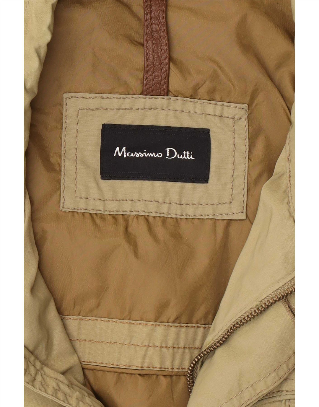 Męska kurtka użytkowa Massimo Dutti UK 44 2XL Khaki Nylon