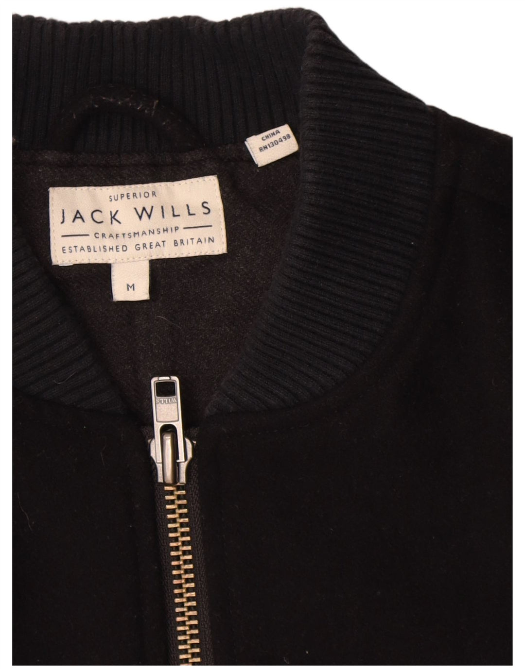 Męska kurtka bomber Jack Wills UK 38 Średni granatowy wełniany
