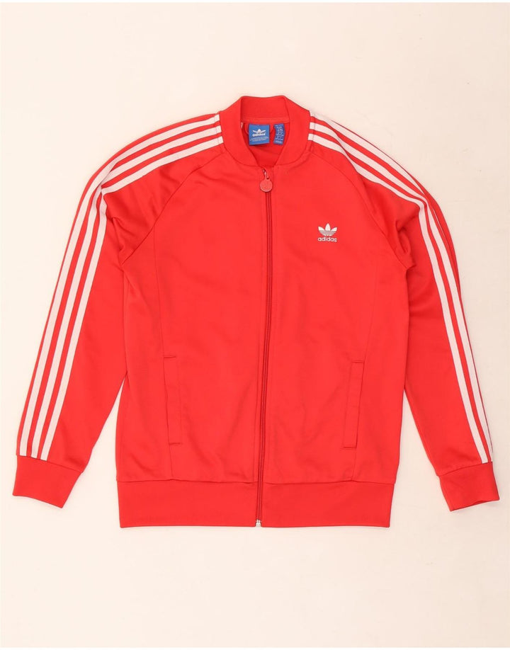 Chłopięca bluza dresowa Adidas 13-14 lat, czerwona, poliestrowa
