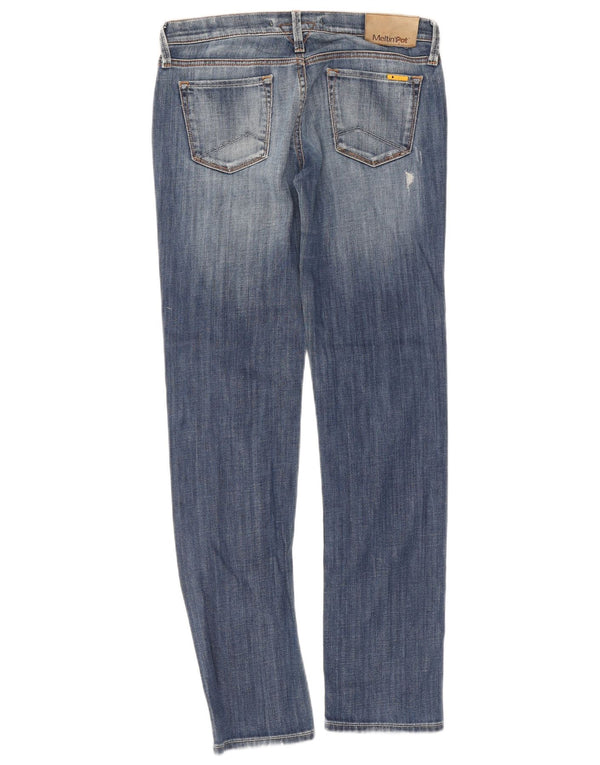 Meltin' Pot Damskie Mendel Slim Jeans W29 L32 Niebieska bawełna