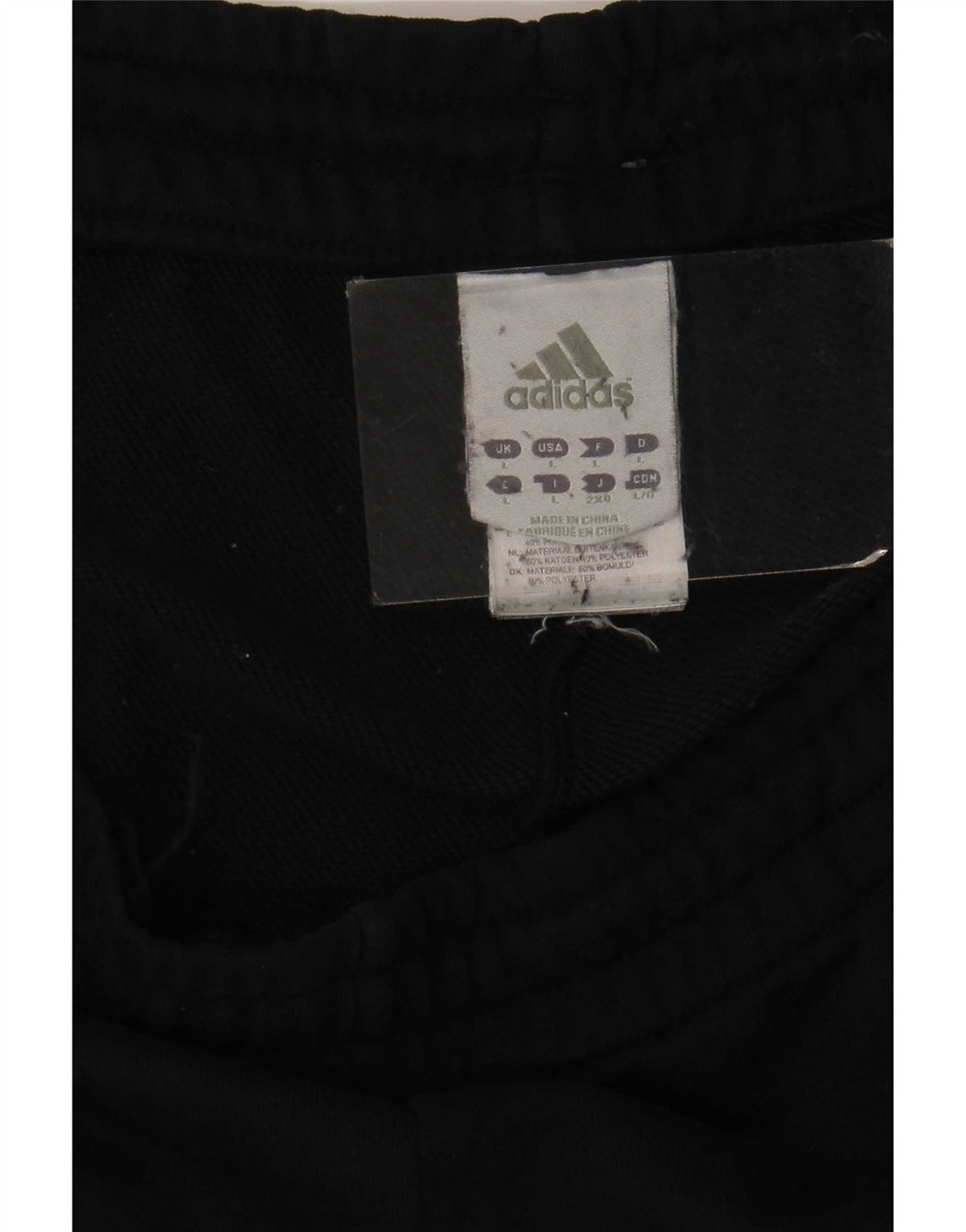 Męskie spodnie dresowe Adidas Climalite, duże, czarne, bawełniane