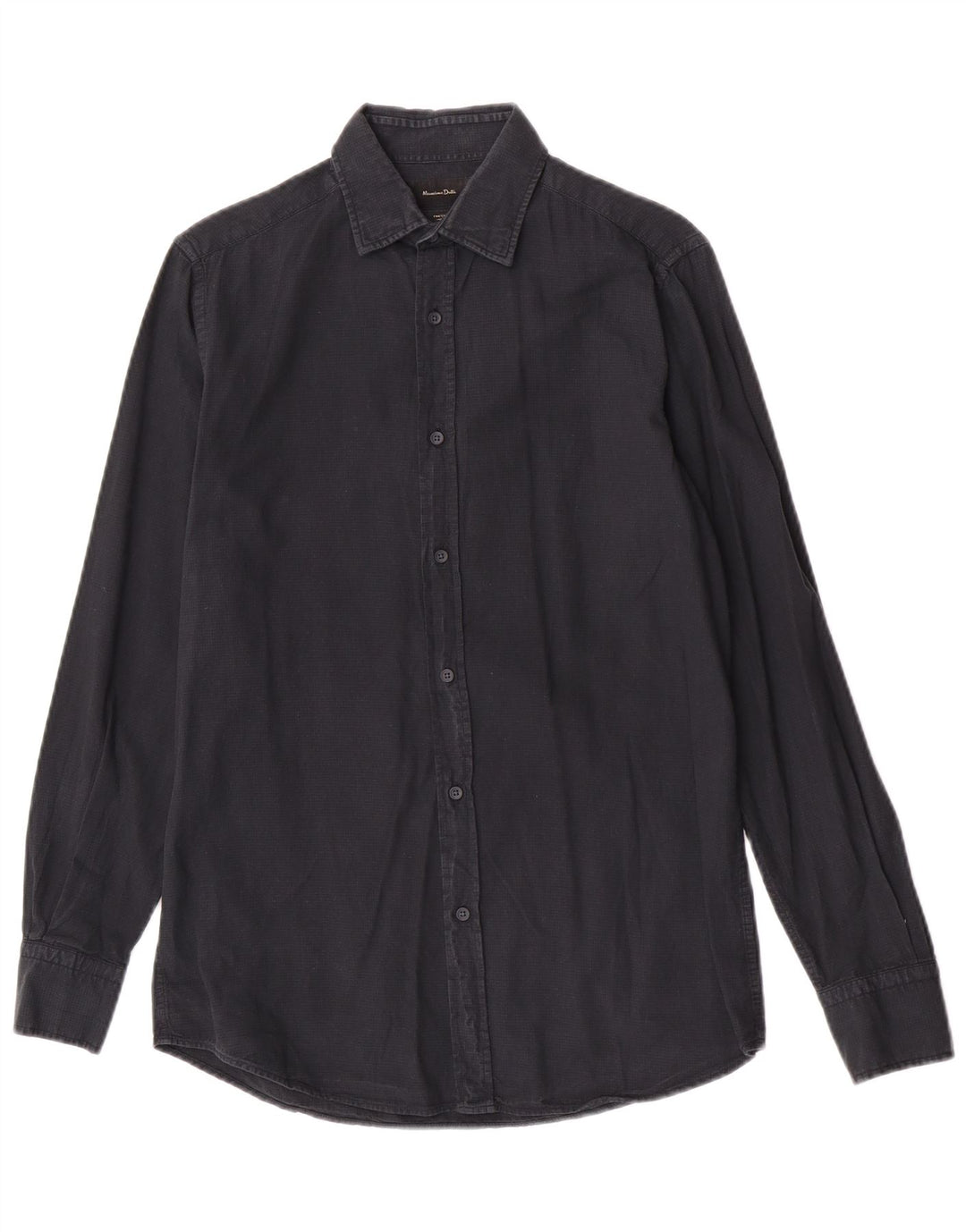 Koszula męska Massimo Dutti, mała, bawełniana, granatowa