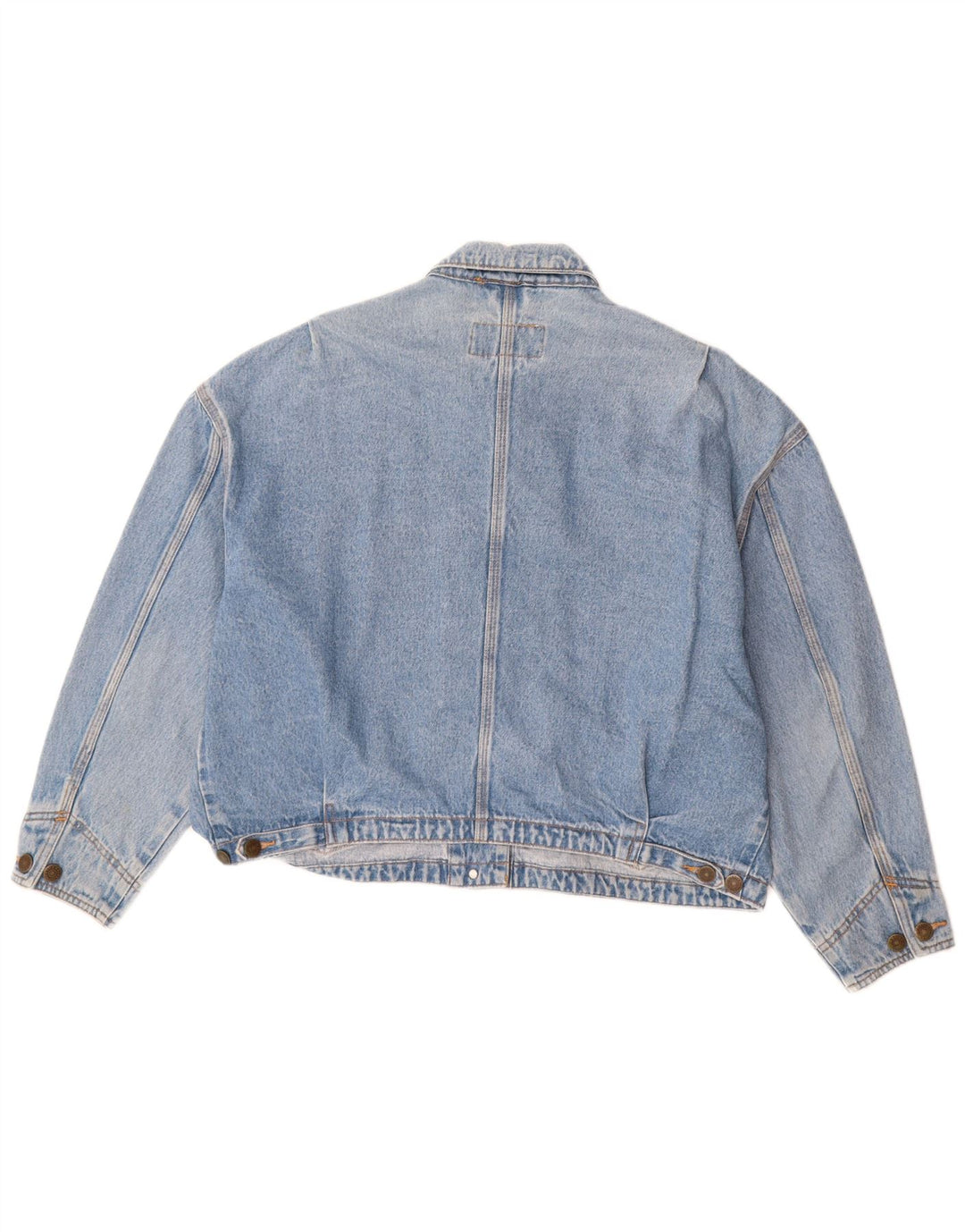 EDDIE BAUER Damska kurtka dżinsowa oversize UK 14, średnia niebieska, bawełniana