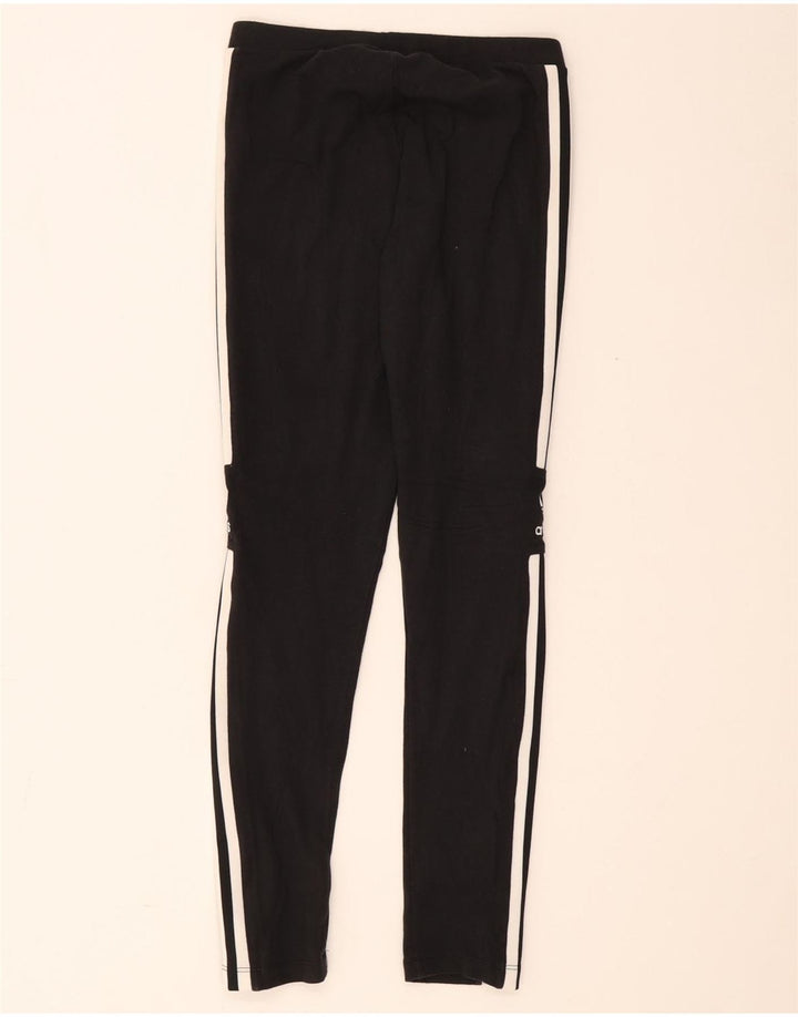 Legginsy Damskie Adidas UK 10 Małe Czarne Bawełniane