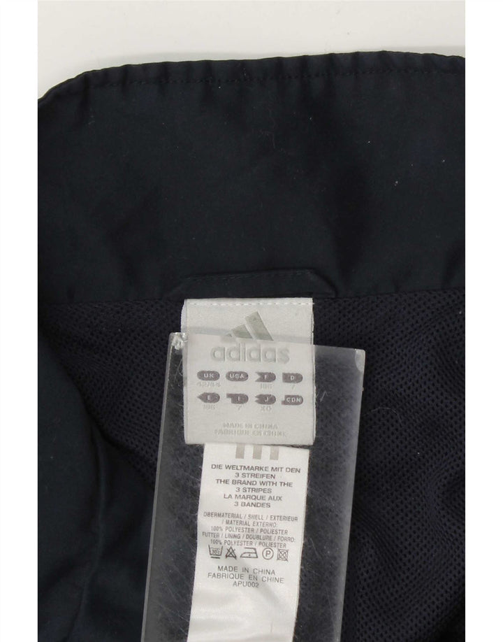 Adidas Męska kurtka dresowa UK 42/44, duża granatowa, poliestrowa
