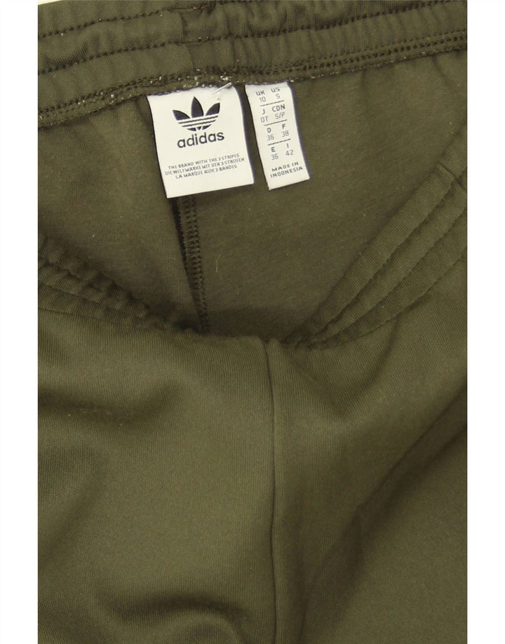 Damskie spodnie dresowe Adidas UK 10, małe, khaki, poliester