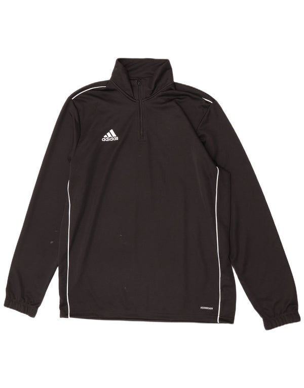 Dres męski Adidas Aeroready z zamkiem błyskawicznym na szyi, duży, czarny poliester