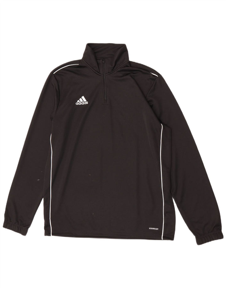 Dres męski Adidas Aeroready z zamkiem błyskawicznym na szyi, duży, czarny poliester