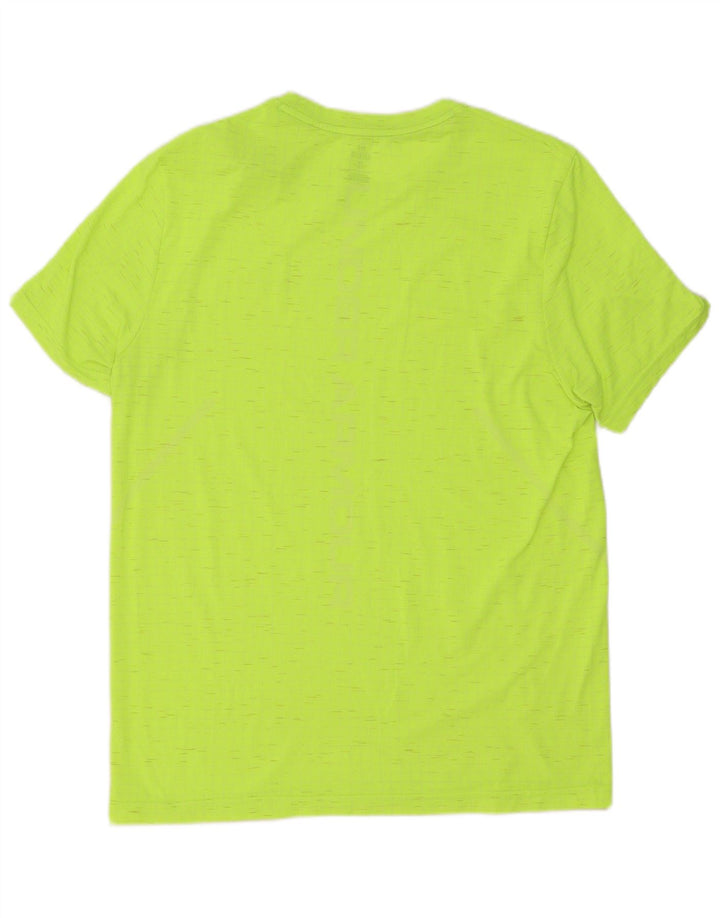 Męski dopasowany t-shirt Under Armour, duży, żółty, nakrapiany