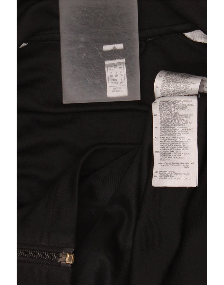 Adidas Męska bluza dresowa Aeroready Graphic Top Jacket 2XL Czarny poliester