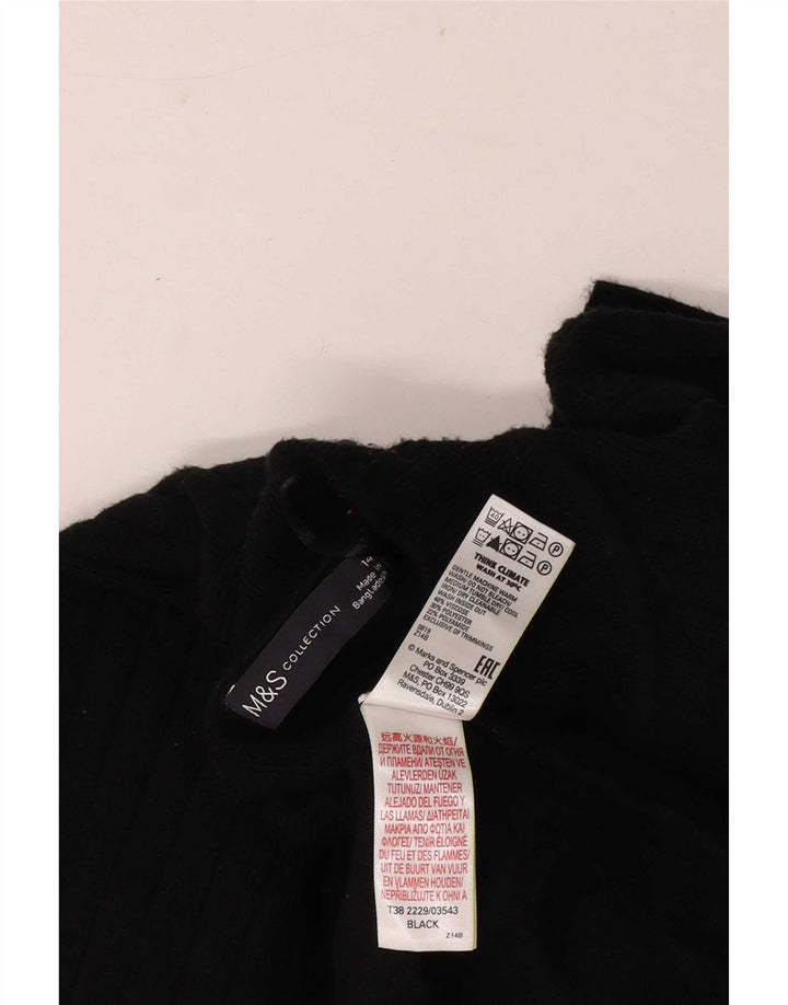 Marks & Spencer Damski sweter z golfem UK 14, średni czarny
