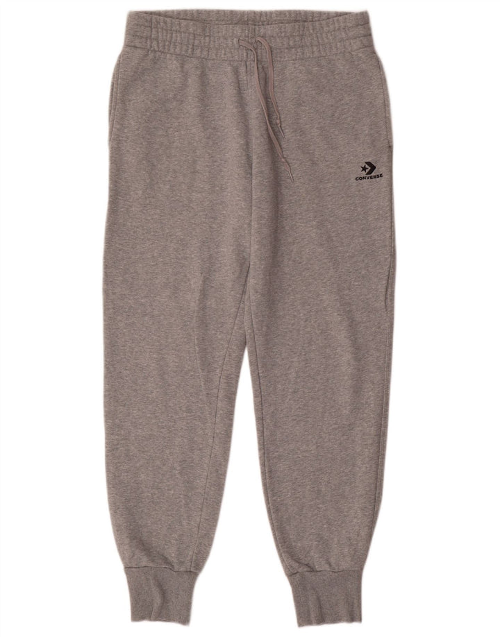 Męskie spodnie dresowe Converse Joggers, duże, szare, bawełniane
