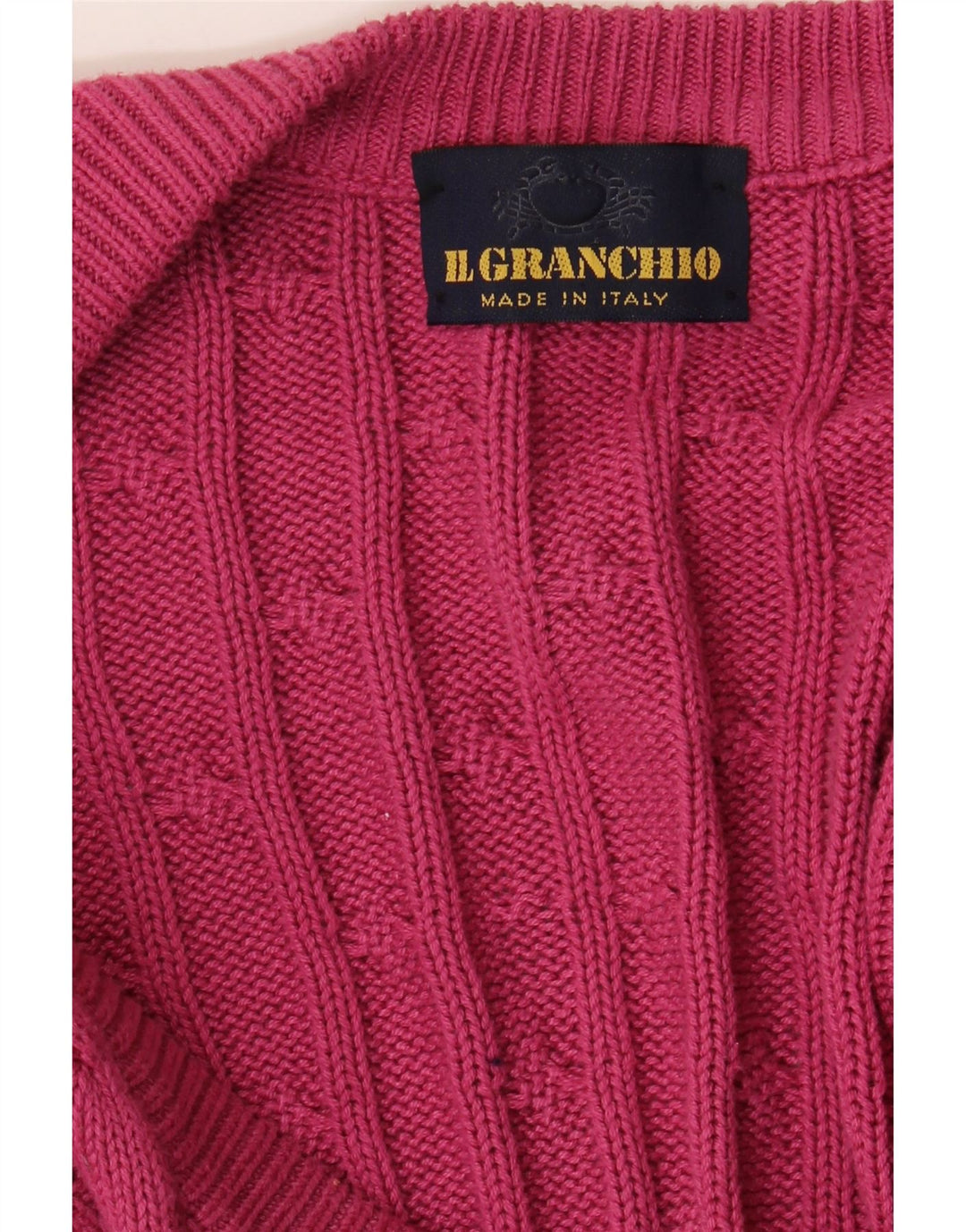 Il Granchio Męski sweter rozpinany, duży, różowy