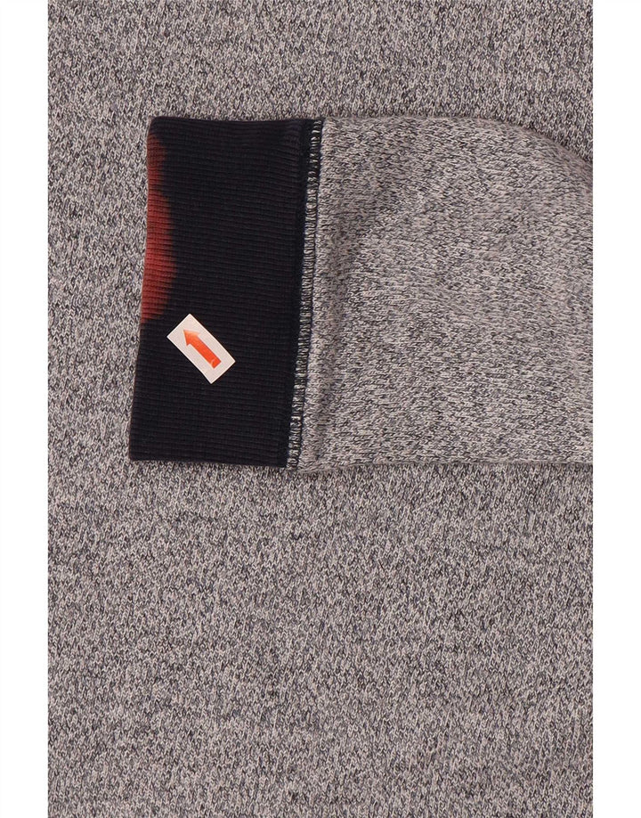 Bluza męska Reiss, mała, szara, nakrapiana wiskoza