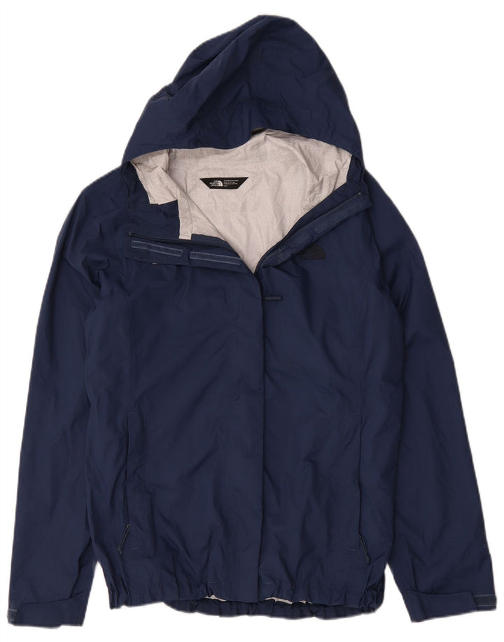 Damska kurtka przeciwdeszczowa z kapturem The North Face UK 16, duża, granatowa
