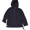 JOULES Womens Hooded Pullover Jacket UK 10 Small Navy Blue Cotton Vintage Joules and Second-Hand Joules from Messina Hembry 