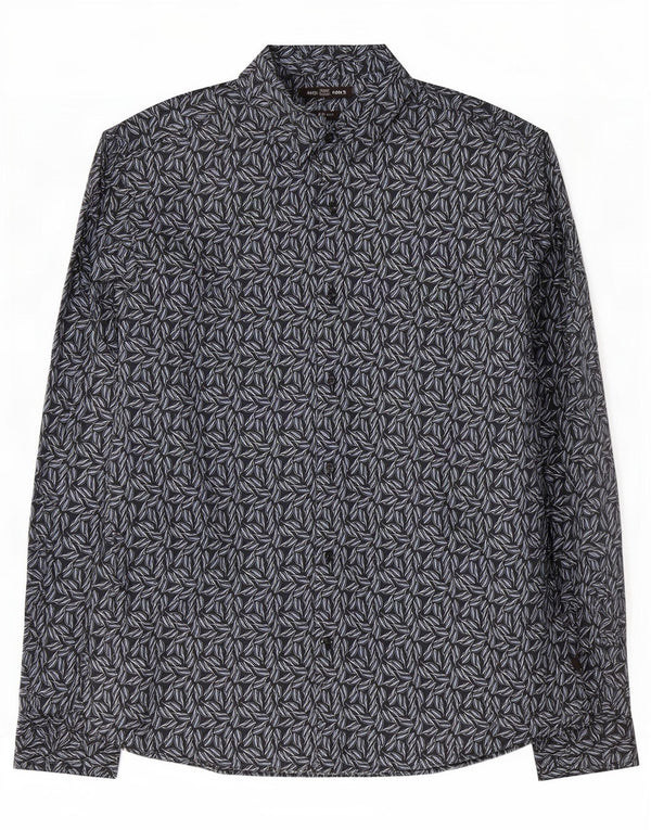 Koszula męska Michael Kors Slim Fit 2XL Granatowa, bawełniana w kwiaty
