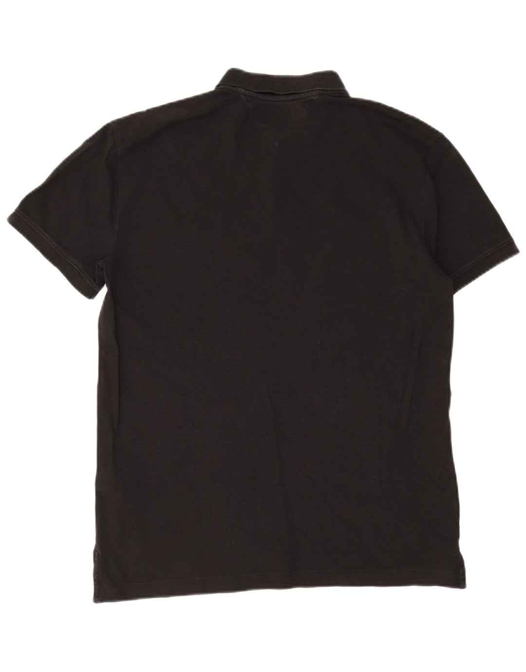 Męska koszulka polo Tommy Hilfiger, duża, czarna, bawełniana