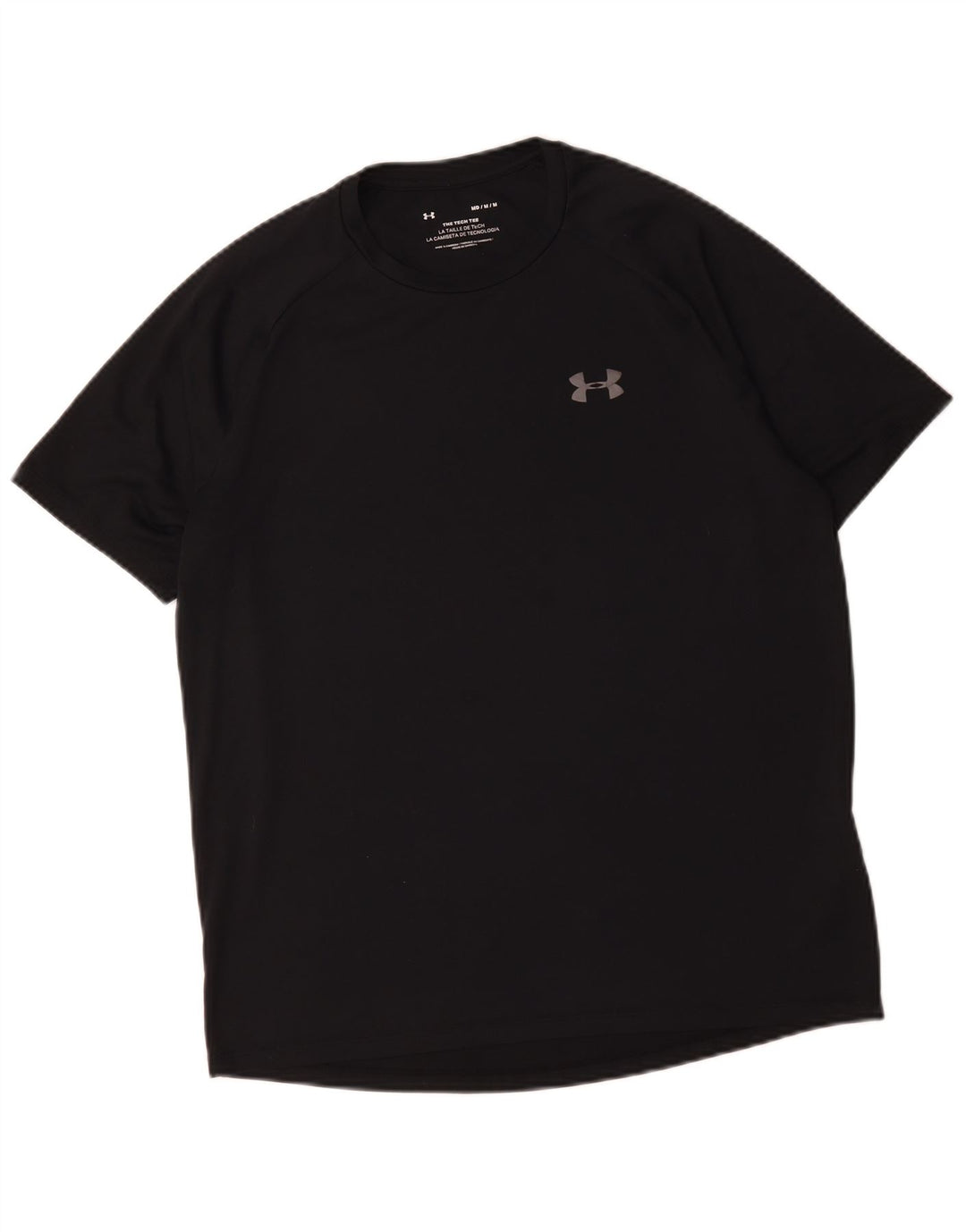 Under Armour Męski T-shirt Top, średni czarny poliester