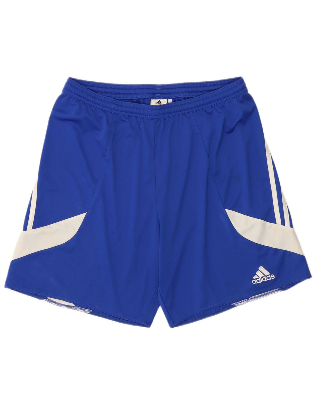 Męskie spodenki sportowe Adidas Climalite, duże, niebieskie, z blokami kolorów, z poliestru