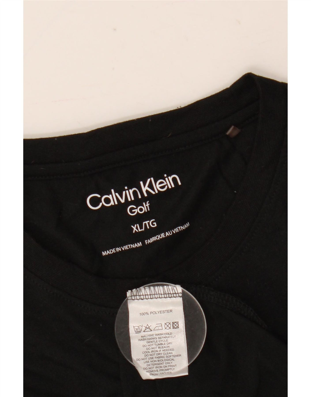 T-shirt męski Calvin Klein Top XL, czarny, poliester