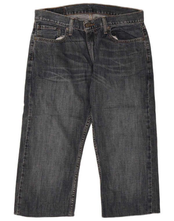 Męskie dżinsy Levi's 514 Capri Straight W34 L21 Niebieska bawełna