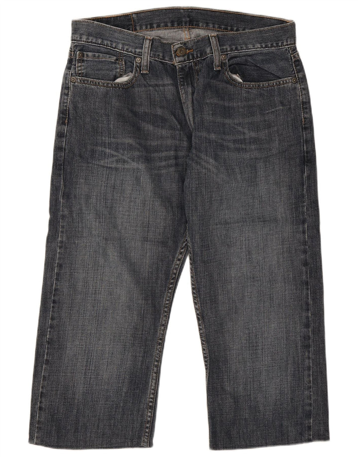 Męskie dżinsy Levi's 514 Capri Straight W34 L21 Niebieska bawełna