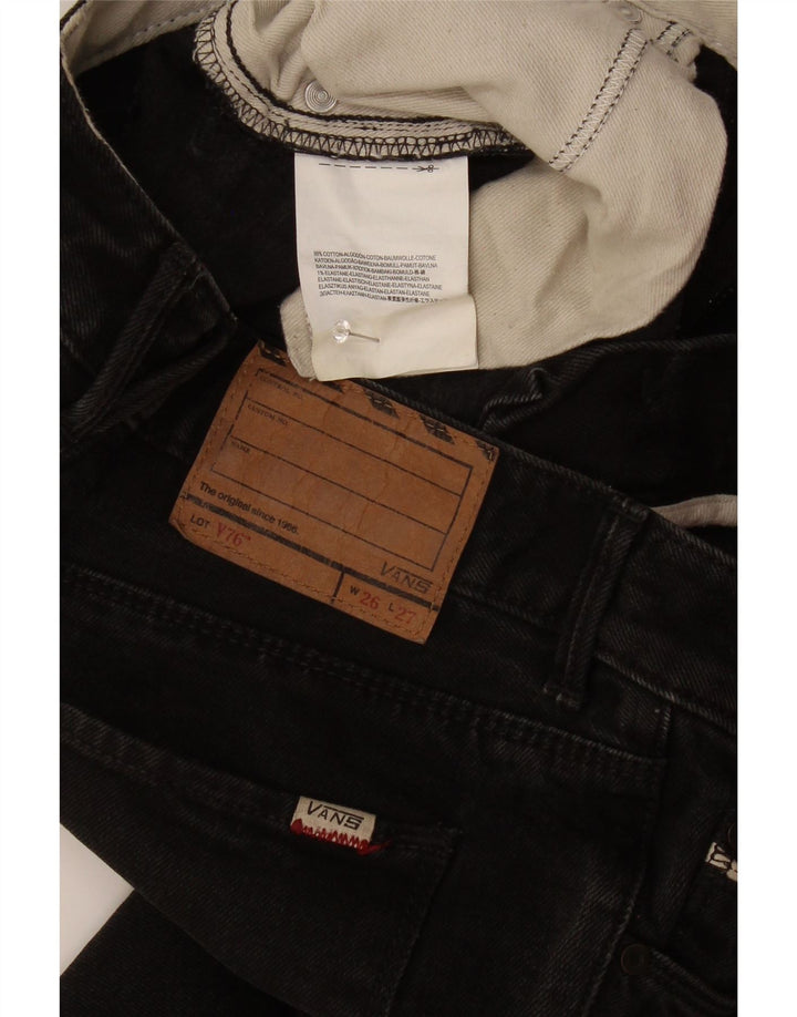 Damskie jeansy Vans Slim W26 L27 Czarne bawełniane