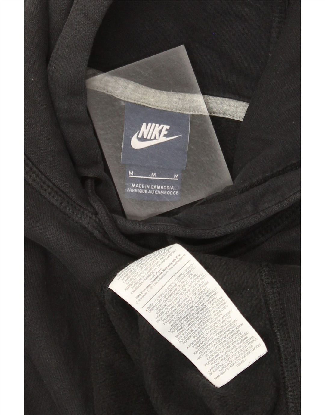 Męska bluza z kapturem Nike, średnia czarna, bawełniana