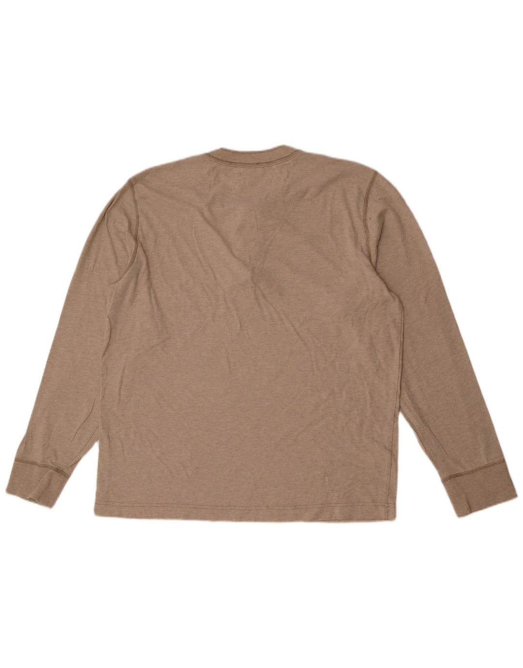 Męski top z długim rękawem Eddie Bauer, duży, beżowy, bawełniany