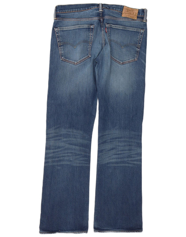 Męskie jeansy Levi's 521 Bootcut W36 L32 Niebieska bawełna