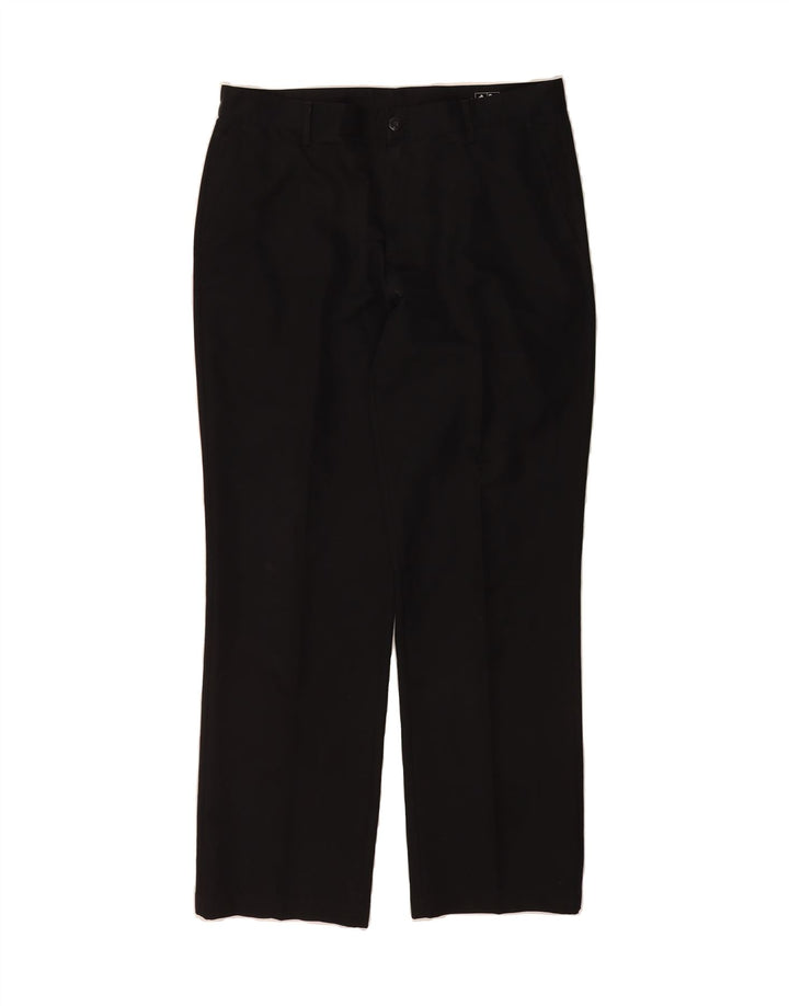 ADIDAS Mens Straight Chino Trousers W34 L32 Black Polyester Vintage Adidas and Second-Hand Adidas from Messina Hembry 