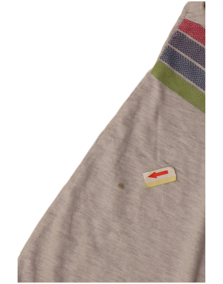 Damski T-shirt Superdry Crop Graphic Top UK 12 w średnie szare paski