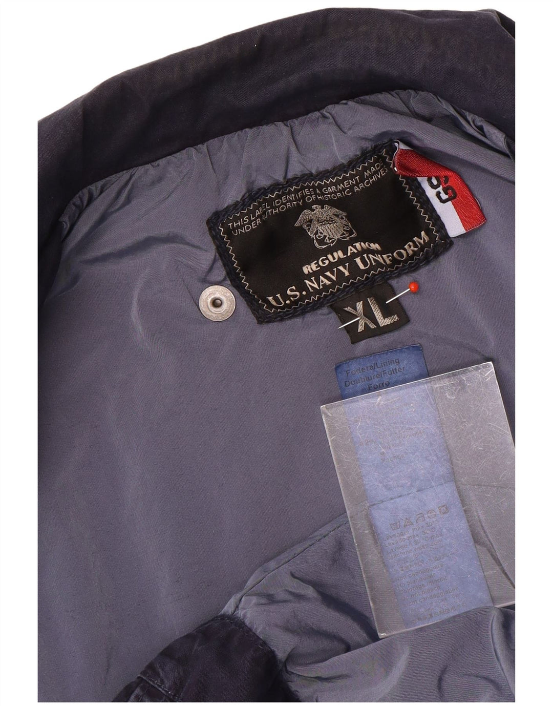 Kurtka męska Utility Vintage UK 42 XL Granatowa, nylonowa
