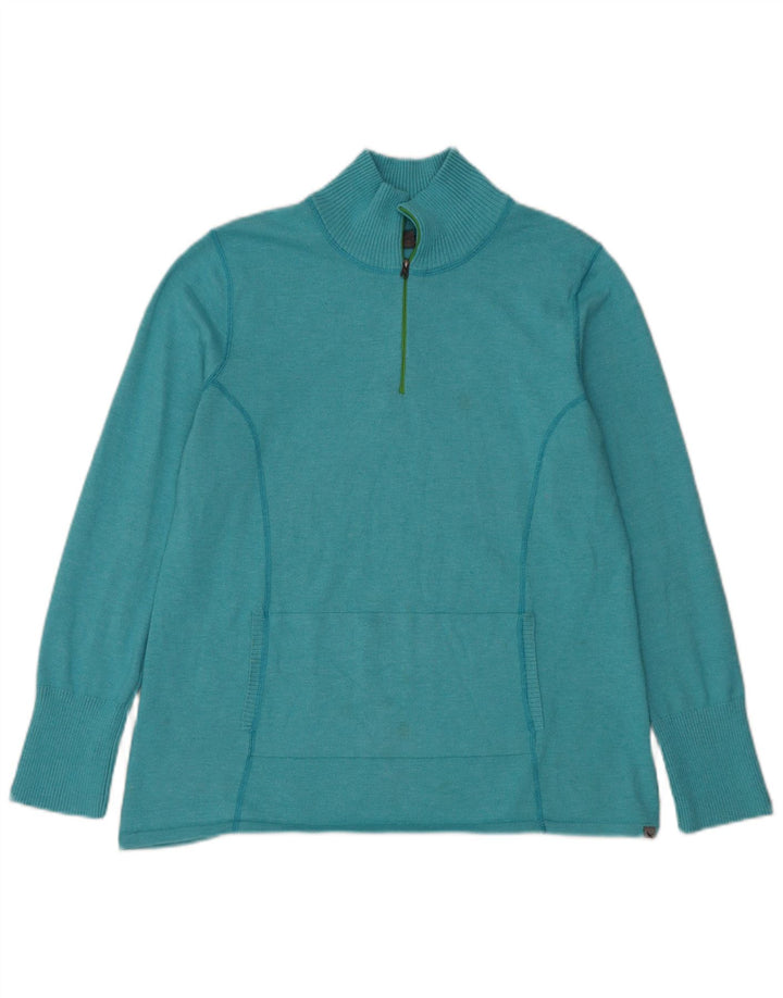 Damski sweter z zamkiem błyskawicznym Eddie Bauer UK 18 XL Niebieski poliester