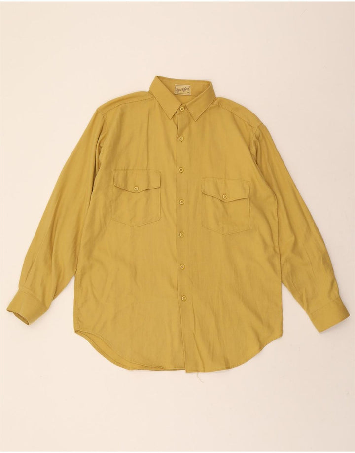 SPITFIRE Mens Shirt Medium Yellow Cotton Vintage Spitfire and Second-Hand Spitfire from Messina Hembry 