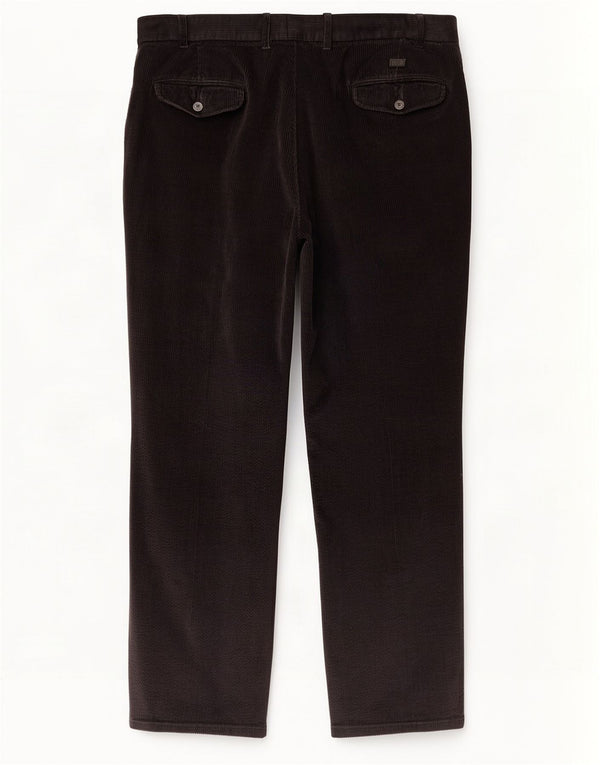 Marks & Spencer Męskie spodnie sztruksowe Blue Harbor Straight W40 L31 Navy
