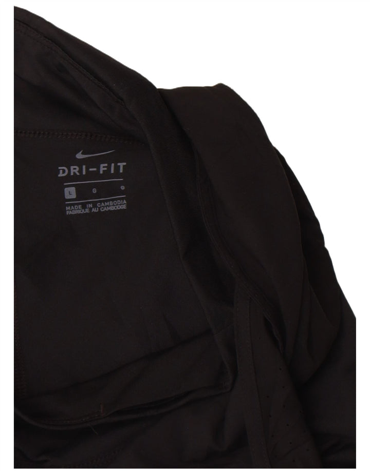 Damskie spodenki sportowe Nike Dri Fit UK 14, duże, czarne, poliestrowe