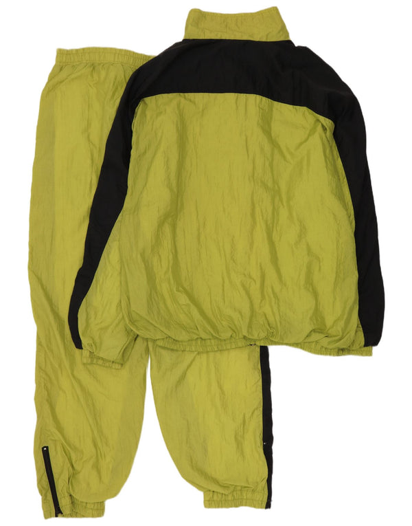 Vintage męski pełny dres XL z nylonu w kolorze żółtym