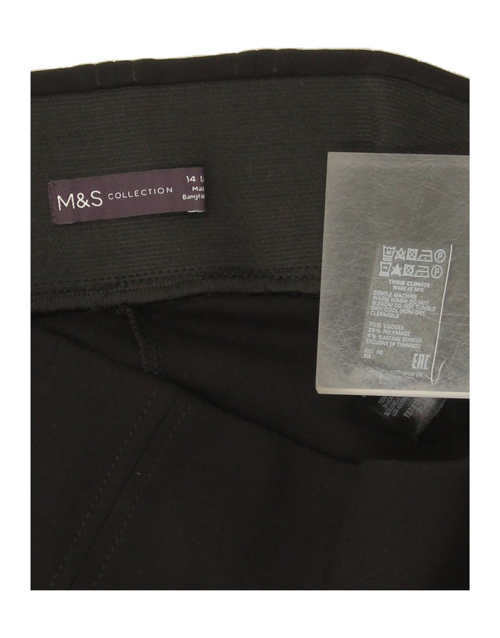 MARKS & SPENCER Womens Leggings UK 14 Medium  Black Viscose Vintage Marks & Spencer and Second-Hand Marks & Spencer from Messina Hembry 