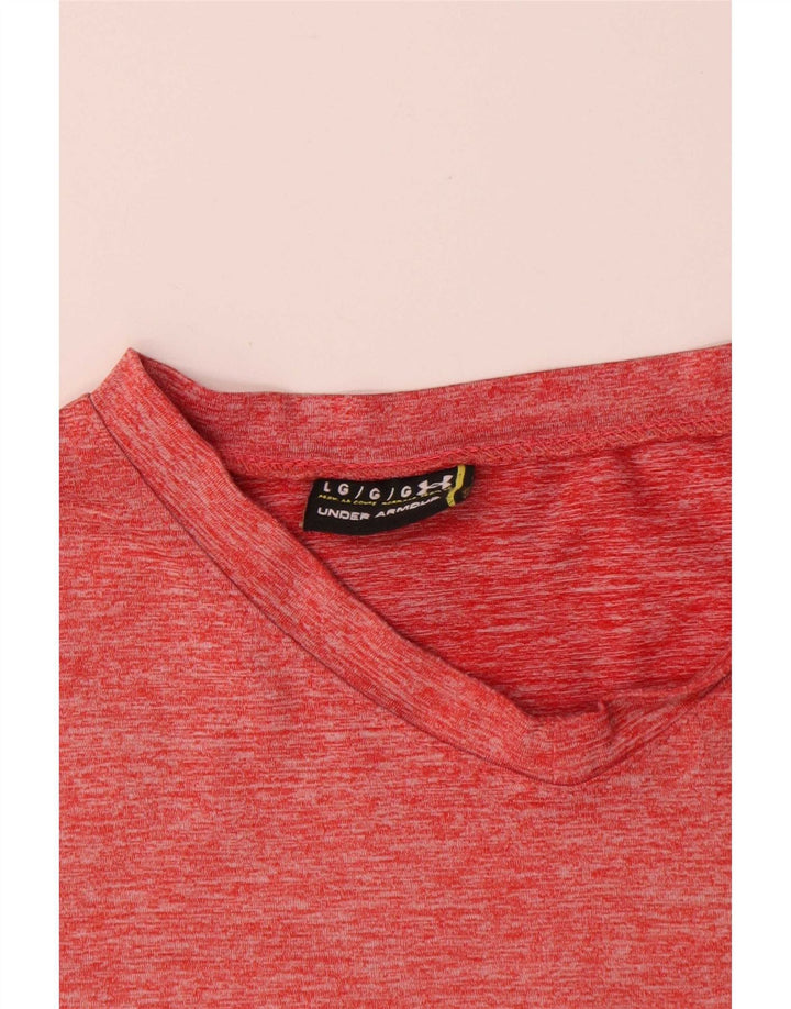 Under Armour Męski T-shirt Top Duży Czerwony Nakrapiany