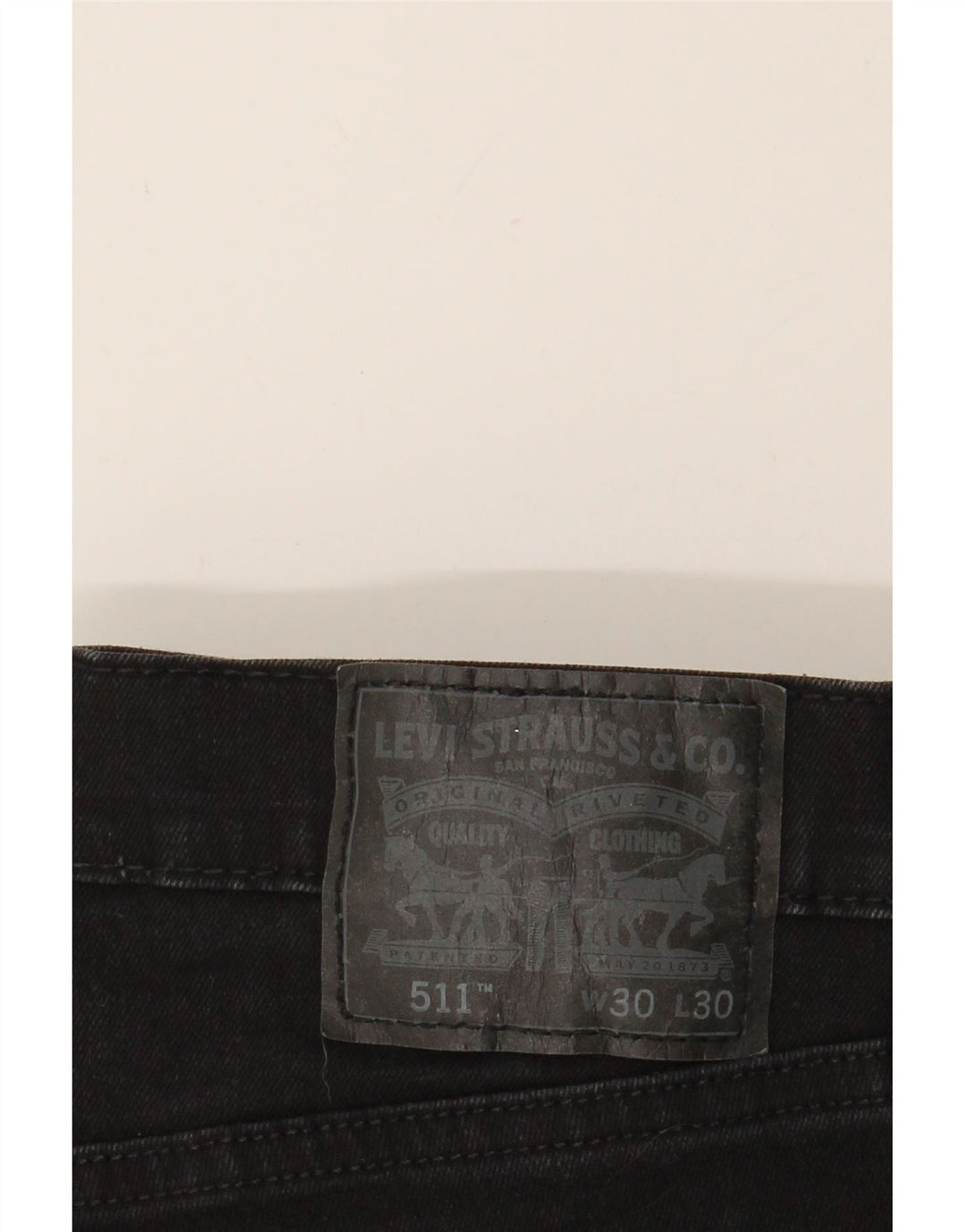 LEVI'S Womens 511 Denim Shorts W30 Medium Black Cotton Vintage Levi's and Second-Hand Levi's from Messina Hembry 