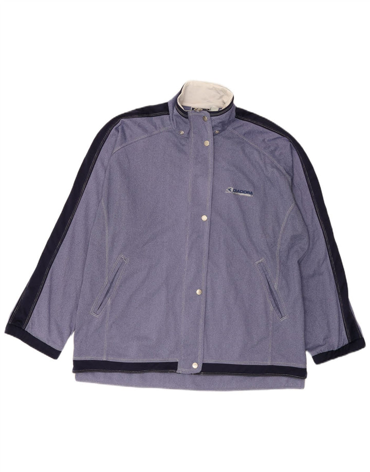 Damska bluza dresowa typu oversize Diadora UK 18 XL w kolorze niebieskim