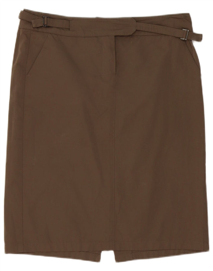 Spódnica damska Max Mara UK 12 Medium W34 Brązowy poliester