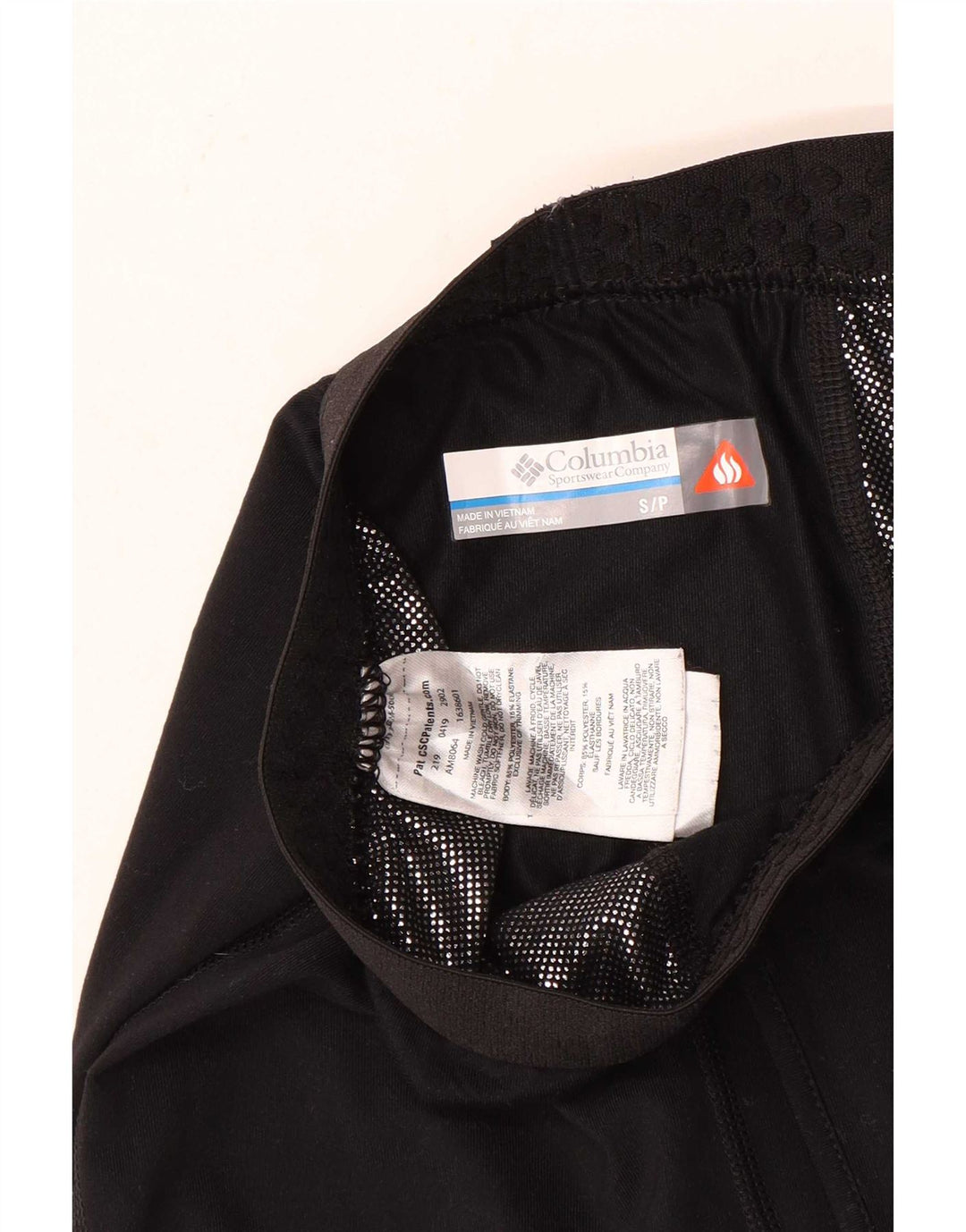 Męskie legginsy Columbia Omni-Heat, małe, czarne, poliestrowe